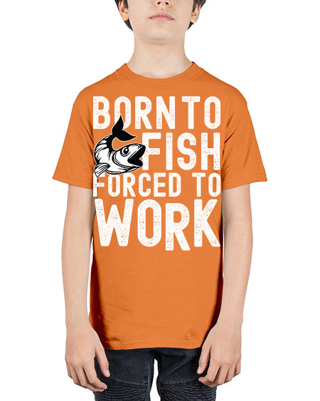 born to fish 64# - shark-fish - Youth Tee Unisex