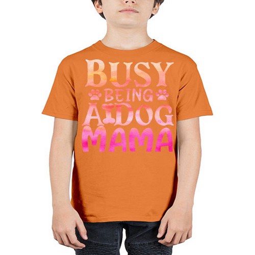 busy being a dog mama 67# - dogs - Youth Tee Unisex