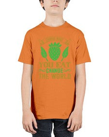 change what you eat change the world 81# - vegan - Youth Tee Unisex