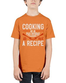 cooking is a philosophy its not a recipe 128# - cooking - Youth Tee Unisex