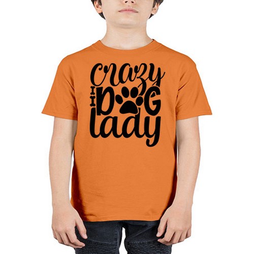 crazy dog lady Style 122# - dogs - Youth Tee Unisex