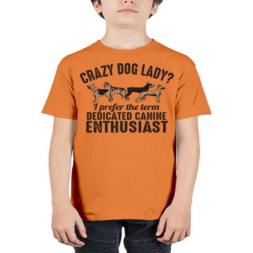 crazy dog lady - dogs - Youth Tee Unisex