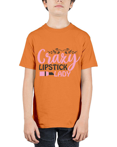 crazy lipstick lady Style 159# - beauty - fashion - Youth Tee Unisex
