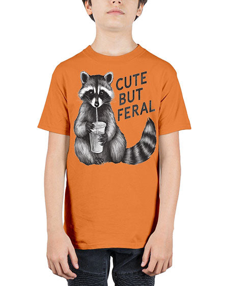 cute but feral 7# - raccoon - Youth Tee Unisex