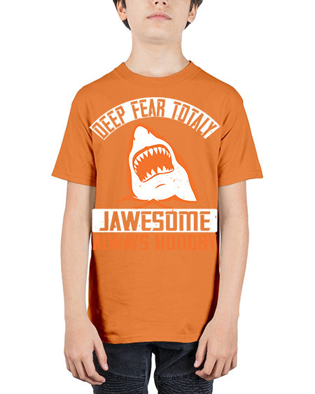 deep fear totaly jawesome always hungry Style 90# - shark-fish - Youth Tee Unisex