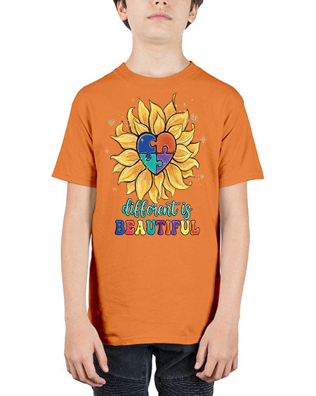different is beautiful - autism - Youth Tee Unisex