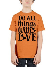 do all things with love Style 129# - motivation - Youth Tee Unisex
