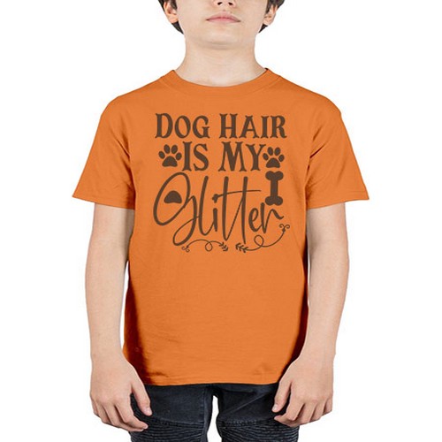 dog hair is my glitter 23# - dogs - Youth Tee Unisex