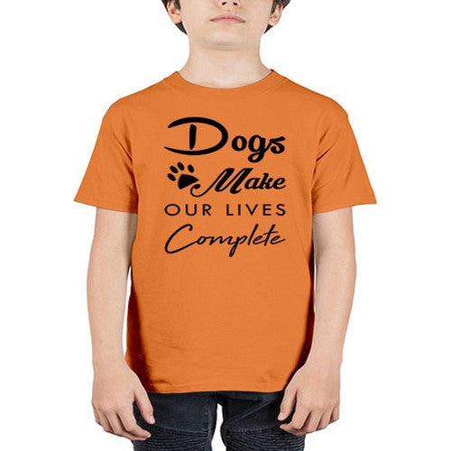 dogs make our lives 133# - dogs - Youth Tee Unisex