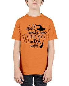 dont make me flip my witch switch 44# - witch - Youth Tee Unisex