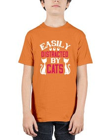easily distracted by cats Style 46# - cats - Youth Tee Unisex