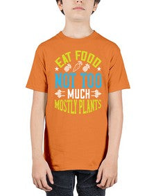 eat food not too much mostly plants 157# - vegan - Youth Tee Unisex