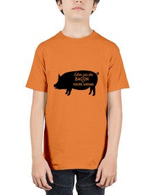 either you like bacon or youre wrong 949# - bacon - Youth Tee Unisex