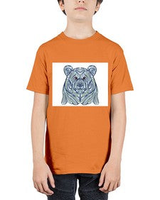ethnic bear 416# - mandala - Youth Tee Unisex
