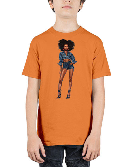 fashion girl in indigo 26# -  fashion - Youth Tee Unisex