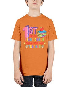 first day of first Grade 101# - first grade - Youth Tee Unisex