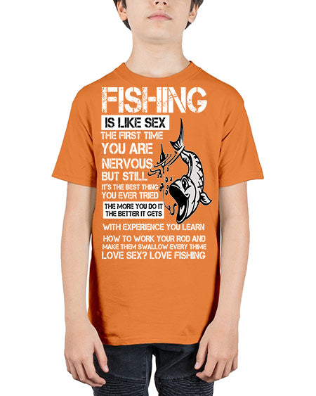 fishing 28# - shark-fish - Youth Tee Unisex