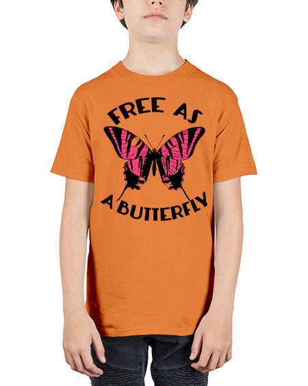 free as a butterfly - butterfly - Youth Tee Unisex
