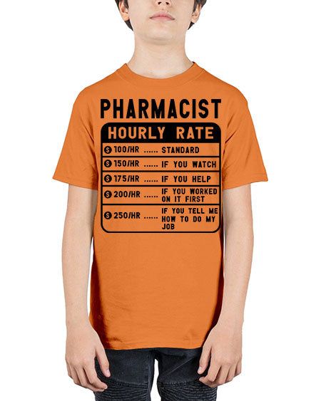 funny pharmacist hourly rate 808# - pharmacist - Youth Tee Unisex