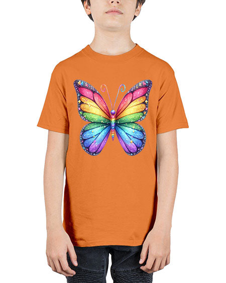 glitter butterfly 19# - butterfly - Youth Tee Unisex