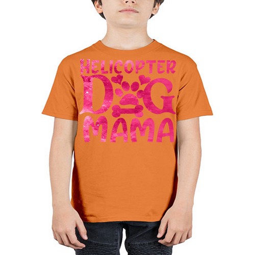 helicopter dog mama 148# - dogs - Youth Tee Unisex