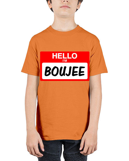 hello im boujee 131# - black words and phrases - Youth Tee Unisex