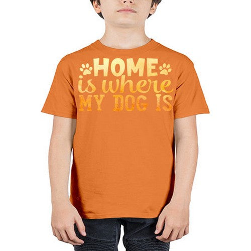 home is where my dog is 150# - dogs - Youth Tee Unisex