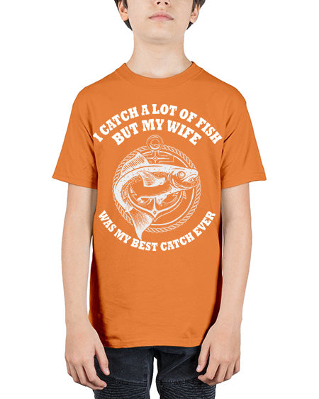 i catch a lot of fish 85# - shark-fish - Youth Tee Unisex