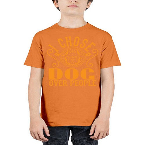 i chose dog over peole 160# - dogs - Youth Tee Unisex