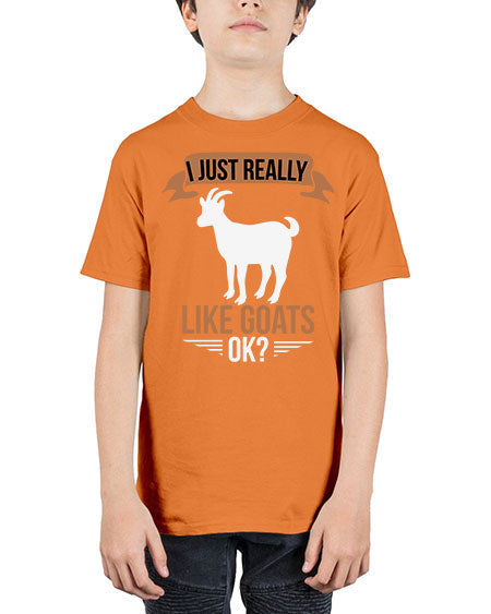 i just really like goats ok Style 3# - goat - Youth Tee Unisex