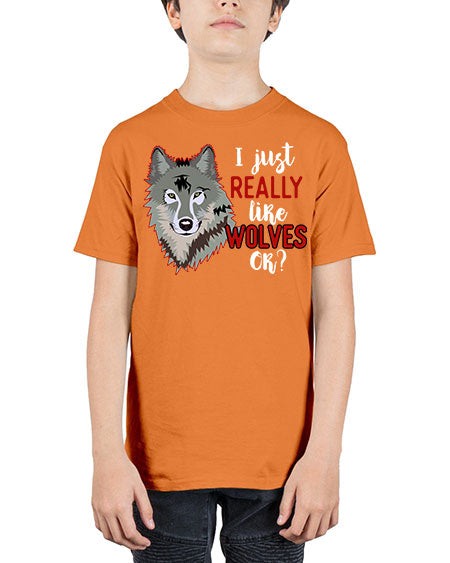 i just really like wolves - wolf - Youth Tee Unisex