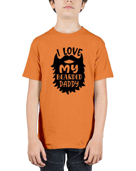 i love my bearded daddy Style 103# - baby - Youth Tee Unisex
