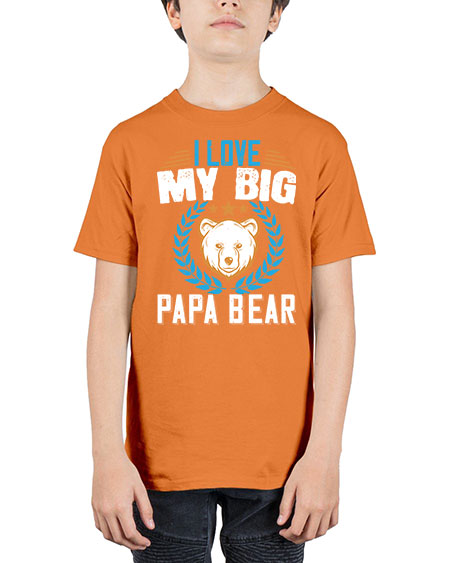 i love my big papa bear 141# - bears - animals - Youth Tee Unisex