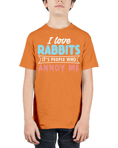 i love rabbits its people who annoy me - rabbit - Youth Tee Unisex