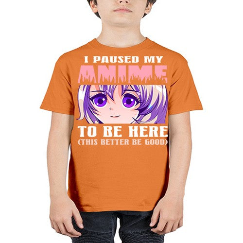 i paused my anime to be here236# - anime - Youth Tee Unisex