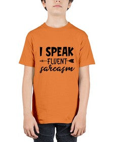 i speak fluent sarcasm 38# - sarcastic - Youth Tee Unisex