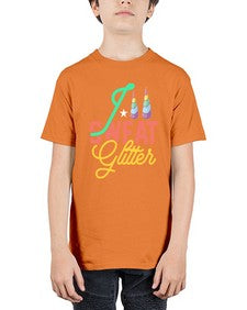 i sweat glitter 190# - unicorn - Youth Tee Unisex