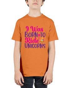 i was born to ride unicorns 198# - unicorn - Youth Tee Unisex