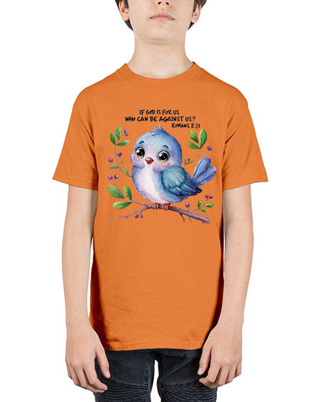 if god is for us who can be against us 47# - birds - Youth Tee Unisex