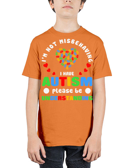 im not misbehaving i have 95# - autism - Youth Tee Unisex