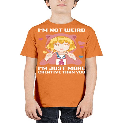 im not wierd im just more creative than you248# - anime - Youth Tee Unisex