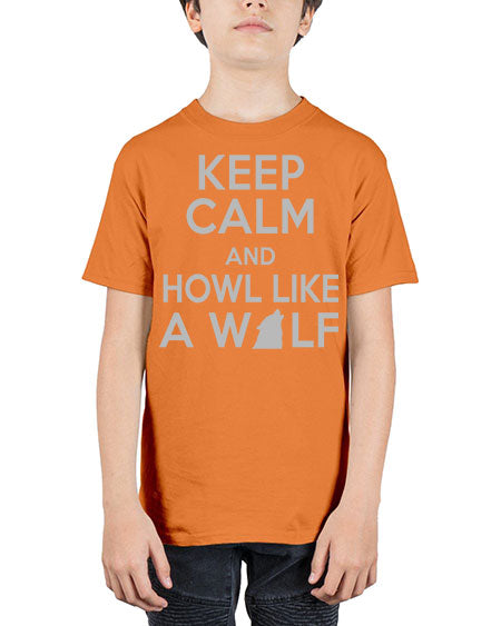 keep calm and howl like a wolf - wolf - Youth Tee Unisex