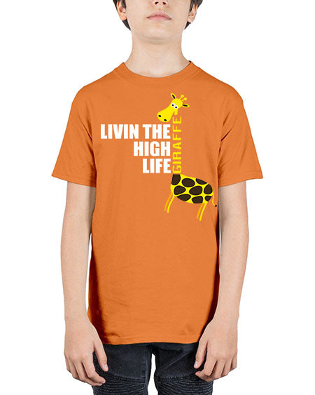 living the high life giraffe - giraffee - Youth Tee Unisex