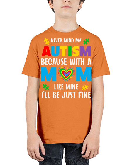 mom autism never mind my 107# - autism - Youth Tee Unisex