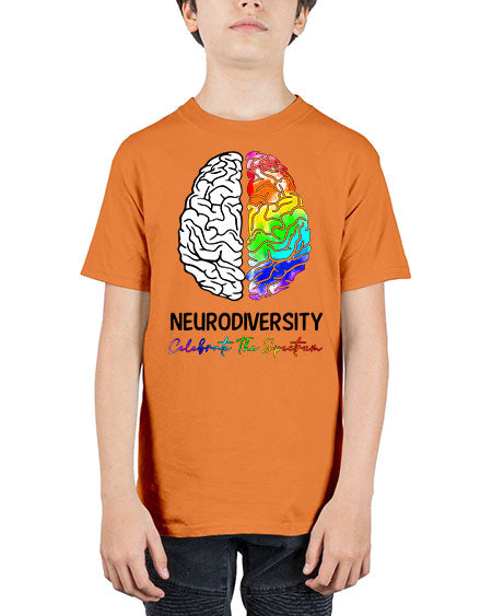 neurodiversity celebrate the specturm - autism - Youth Tee Unisex