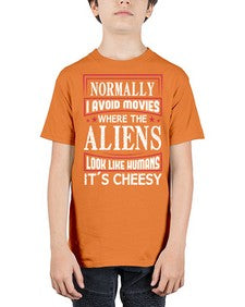 normally i avoid movies where aliens look human 35# - ufo - Youth Tee Unisex