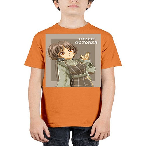 of beautiful girl in hello october 133# - anime - Youth Tee Unisex
