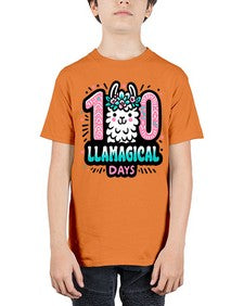 one hundred Llamagical Days 592# - one hundred days - Youth Tee Unisex