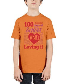 one hundred days of school and loving it 571# - one hundred days - Youth Tee Unisex