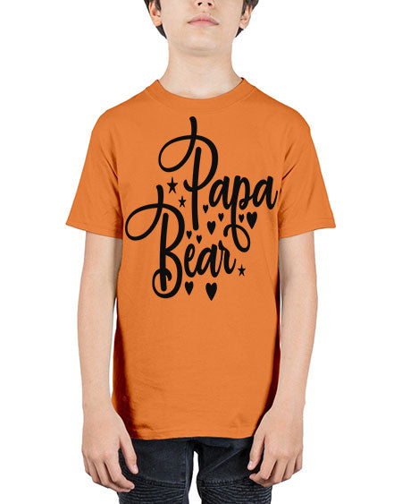 papa bear 219# - bears - animals - Youth Tee Unisex